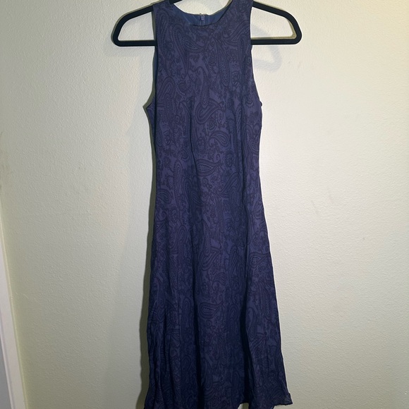 Ralph Lauren Dresses & Skirts - Ralph Lauren Navy Paisley Midi Dress
